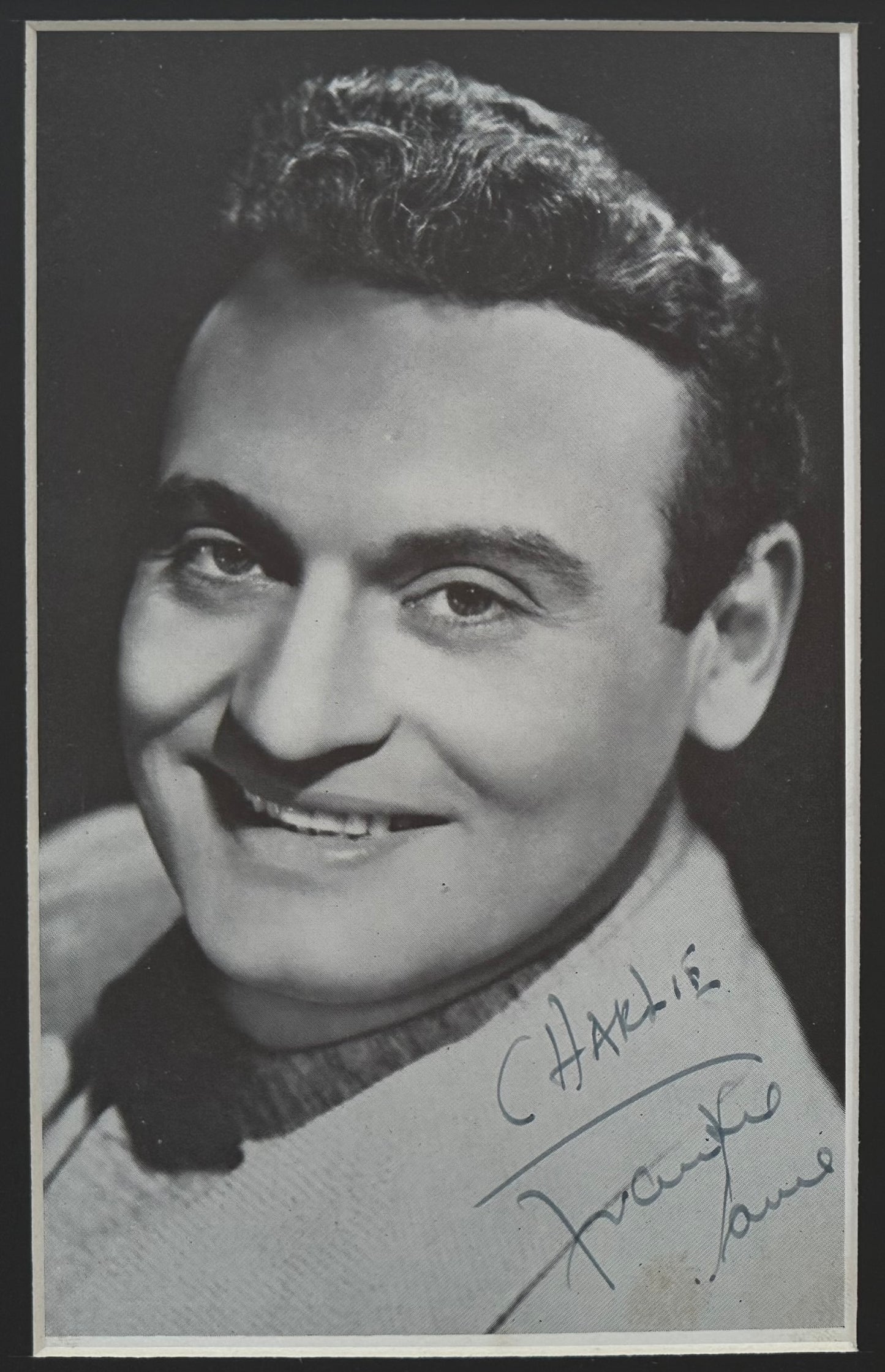 Frankie Laine, U.S. Singer, Songwriter, Guaranteed Hand Signed Framed Publicity Photo With COA