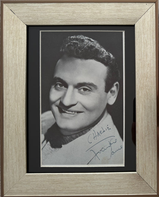 Frankie Laine, U.S. Singer, Songwriter, Guaranteed Hand Signed Framed Publicity Photo With COA