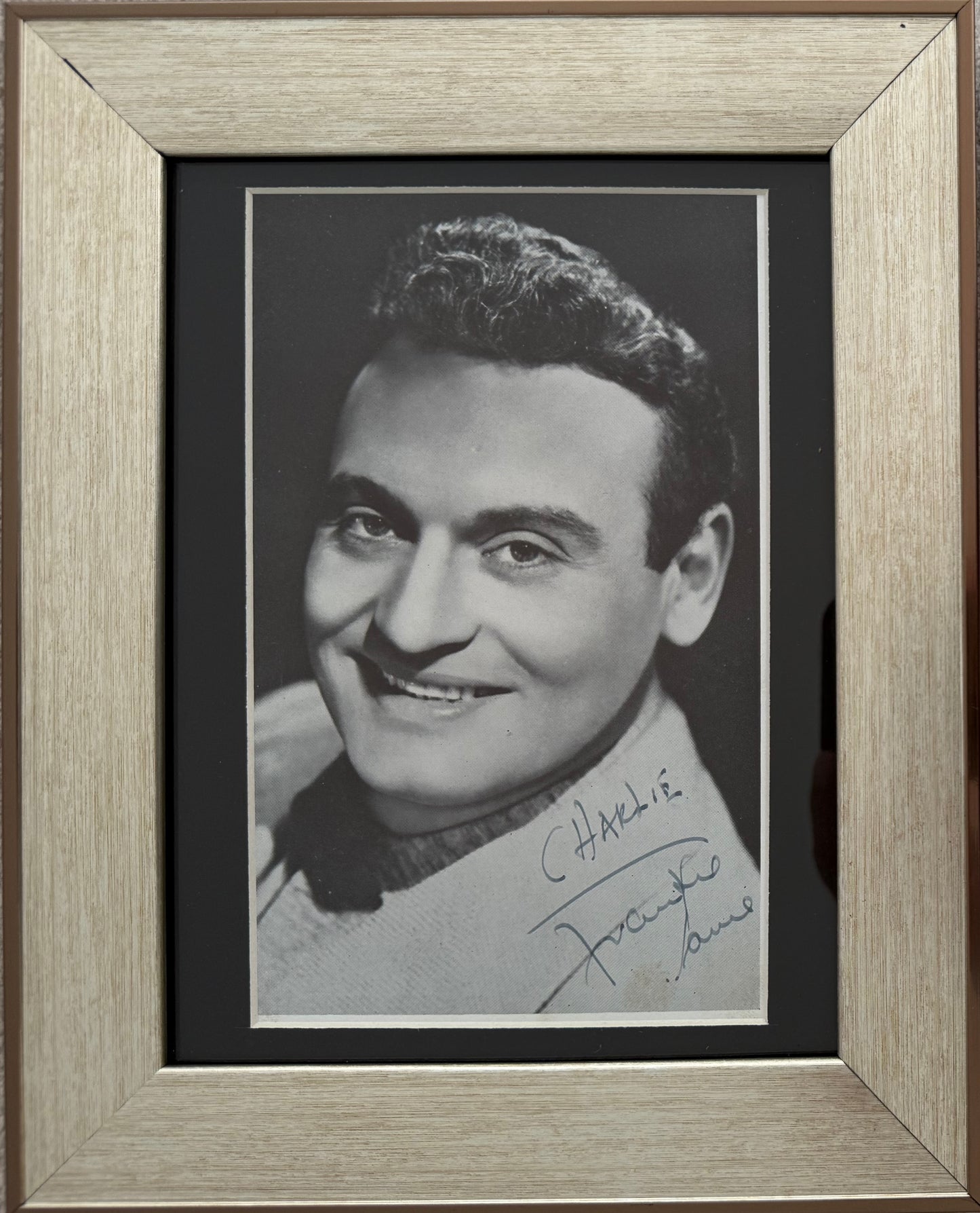 Frankie Laine, U.S. Singer, Songwriter, Guaranteed Hand Signed Framed Publicity Photo With COA