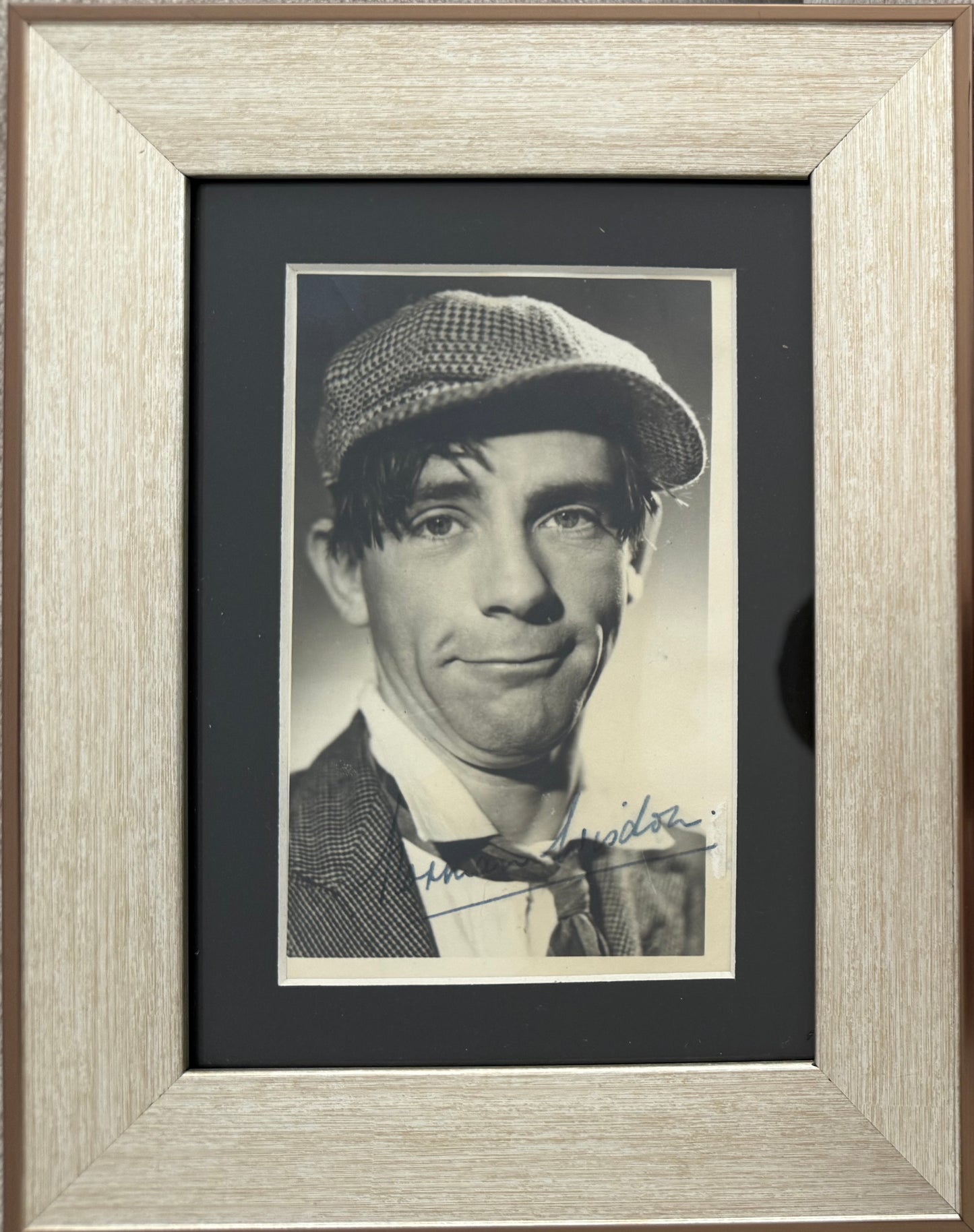Sir Norman Wisdom, Hand Signed Original Framed 23cm x 18cm Photo & COA