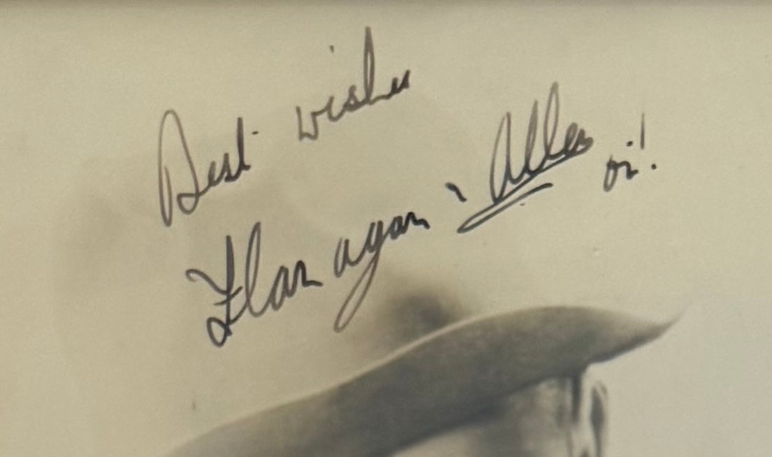 Flanagan And Allen Guaranteed Hand Signed Framed Original Photocard With COA