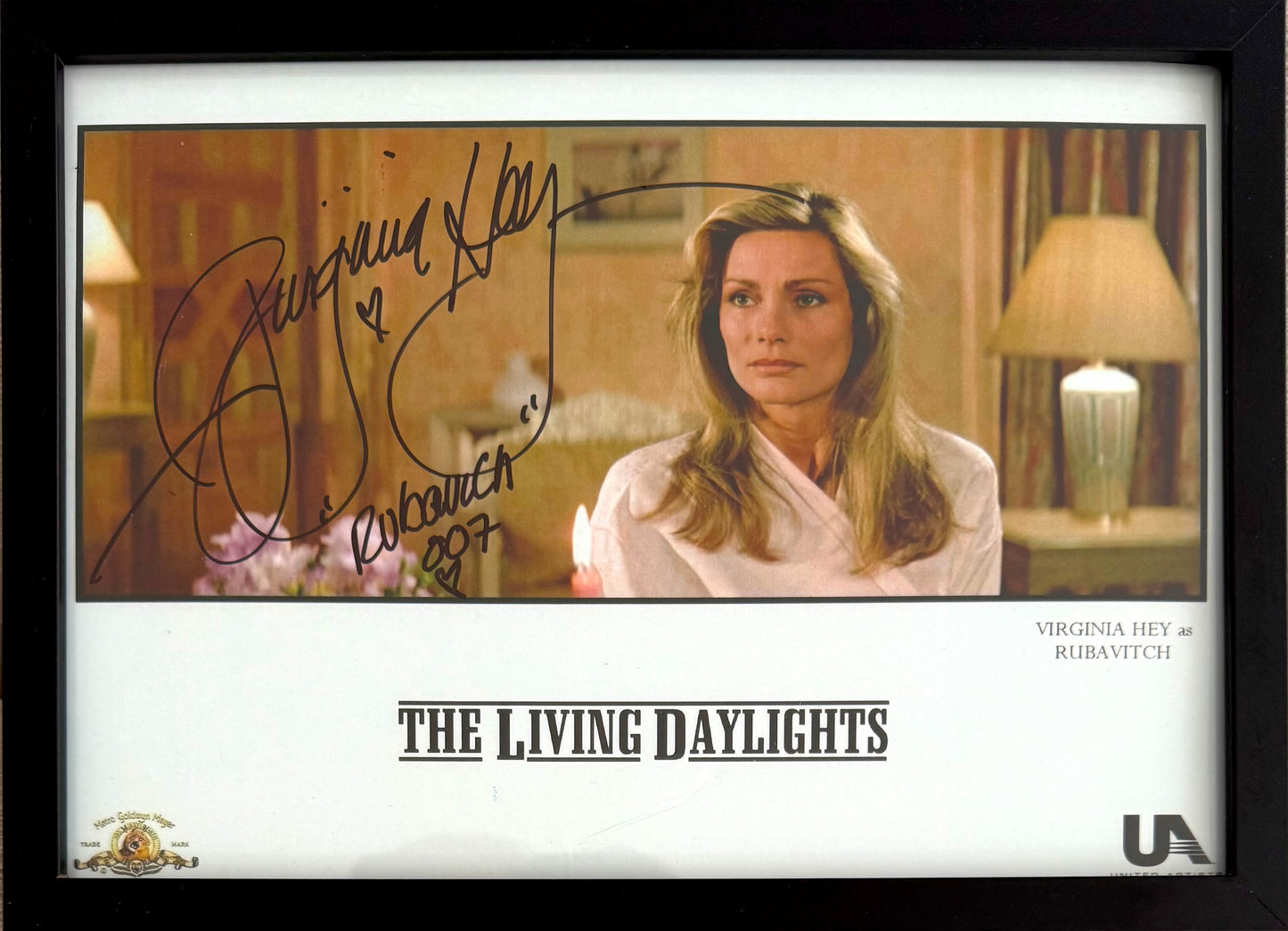 Virginia Hey, 007 'Rubavitch' James Bond 'The Living Daylights' Actress, Hand Signed Photo & COA