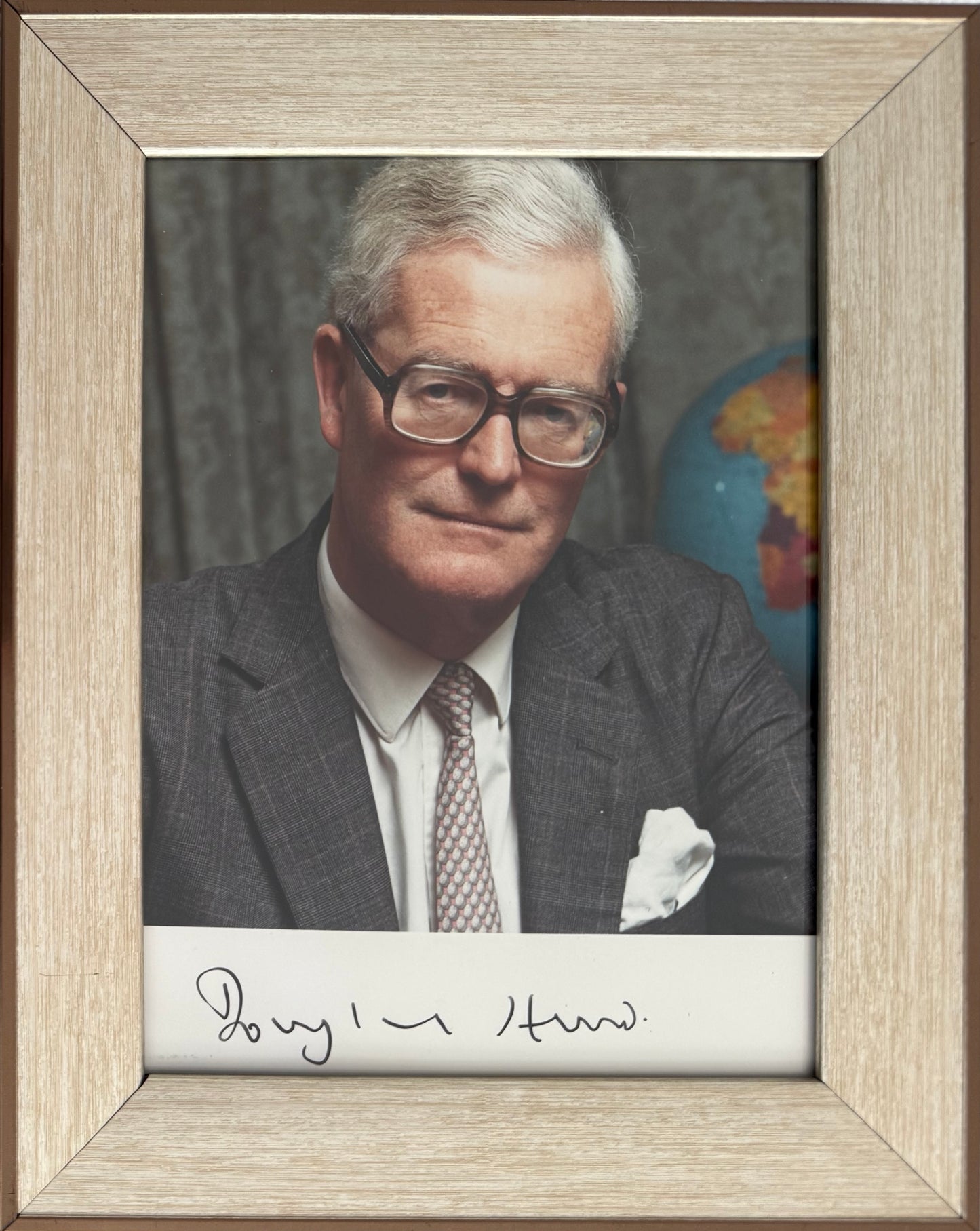 Douglas Hurd, Former British Minister, Hand Signed Photo with COA