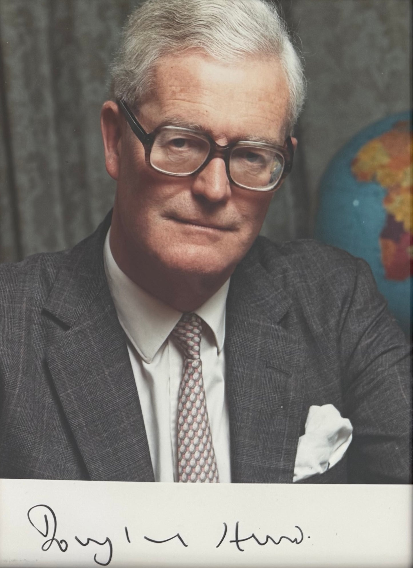 Douglas Hurd, Former British Minister, Hand Signed Photo with COA