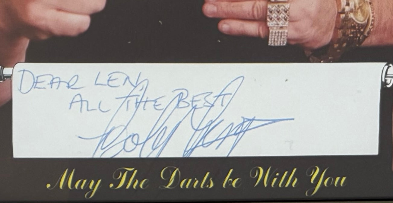 Bobby George, Iconic Darts Superstar, Hand Signed Photo With COA