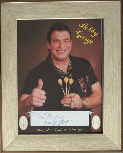 Bobby George, Iconic Darts Superstar, Hand Signed Photo With COA