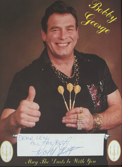 Bobby George, Iconic Darts Superstar, Hand Signed Photo With COA