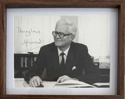 Douglas Hurd, Former British Minister, Hand Signed Photo with COA