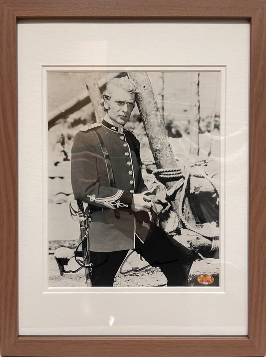 MICHAEL CAINE HAND SIGNED 'ZULU' PHOTO WITH COA