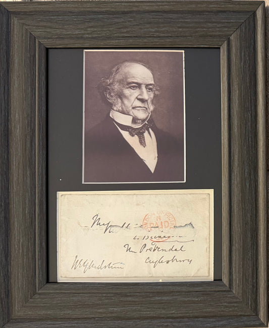 William Gladstone, Former British Prime Minister, Hand Signed Envelope Presentation & AFTAL COA