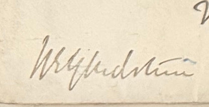 William Gladstone, Former British Prime Minister, Hand Signed Envelope Presentation & AFTAL COA