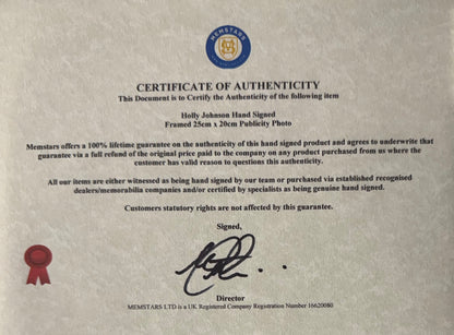 Holly Johnson, Frankie Goes To Hollywood, Hand Signed Photo Presentation With COA