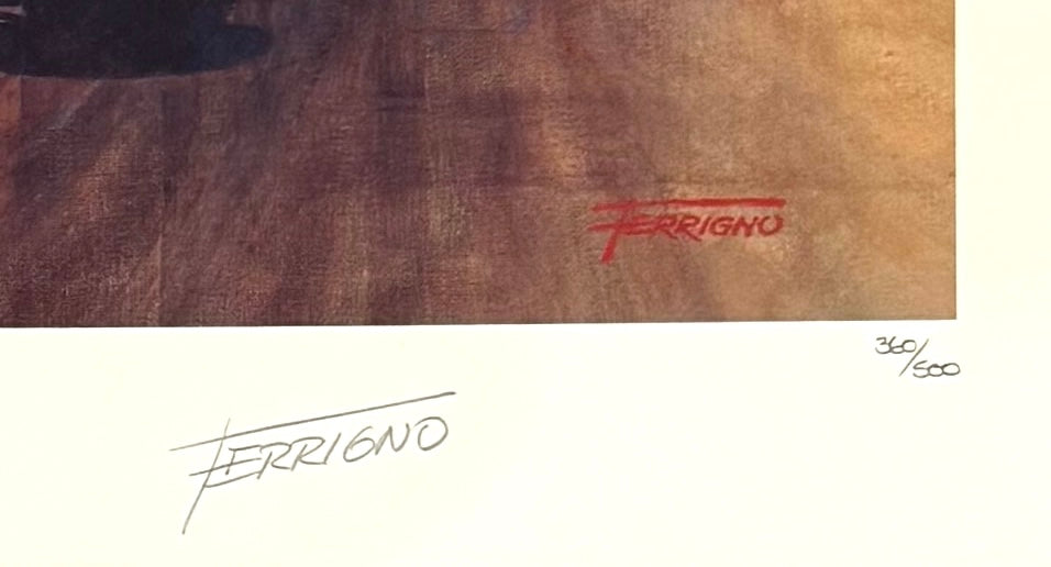 Jody Scheckter, Ferrari F1 World Champion, Hand Signed Ltd Edition Print & COA