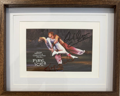 Torvill And Dean, Hand Signed Framed (18cm x 13cm) Photocard Presentation & COA
