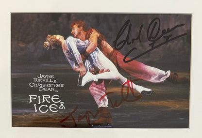 Torvill And Dean, Hand Signed Framed (18cm x 13cm) Photocard Presentation & COA