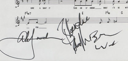 The Beach Boys; Wilson, Jardine, Chaplin Hand Signed Pet Sounds Songsheet & COA