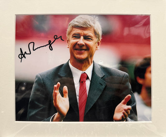 Arsene Wenger, Former Arsenal Manager, Hand Signed Mounted Photo & COA