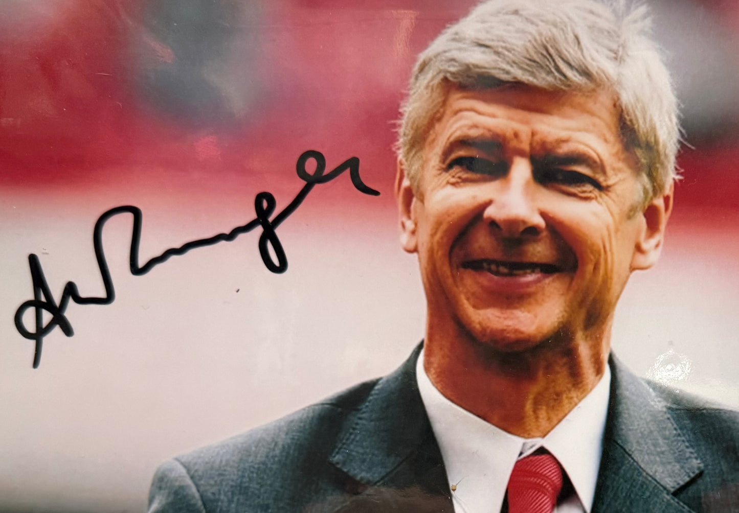 Arsene Wenger, Former Arsenal Manager, Hand Signed Mounted Photo & COA