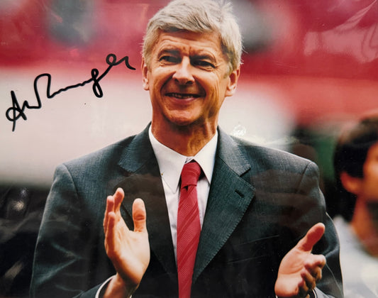 Arsene Wenger, Former Arsenal Manager, Hand Signed Mounted Photo & COA