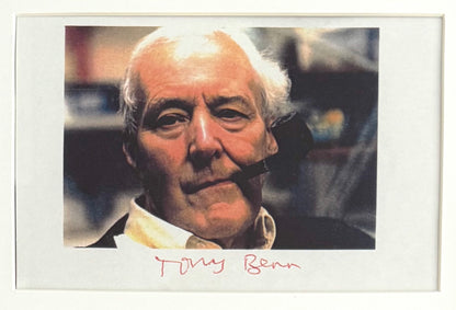 Tony Benn, Former Labour Party Minister, Hand Signed Magazine Photo With COA