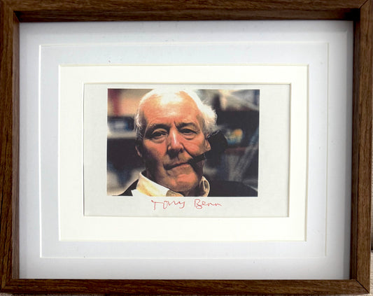 Tony Benn, Former Labour Party Minister, Hand Signed Magazine Photo With COA