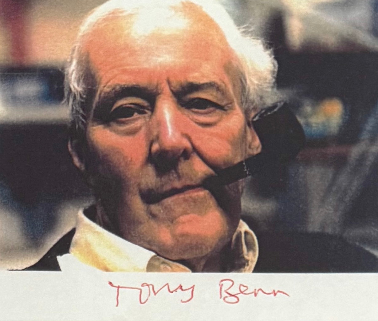 Tony Benn, Former Labour Party Minister, Hand Signed Magazine Photo With COA