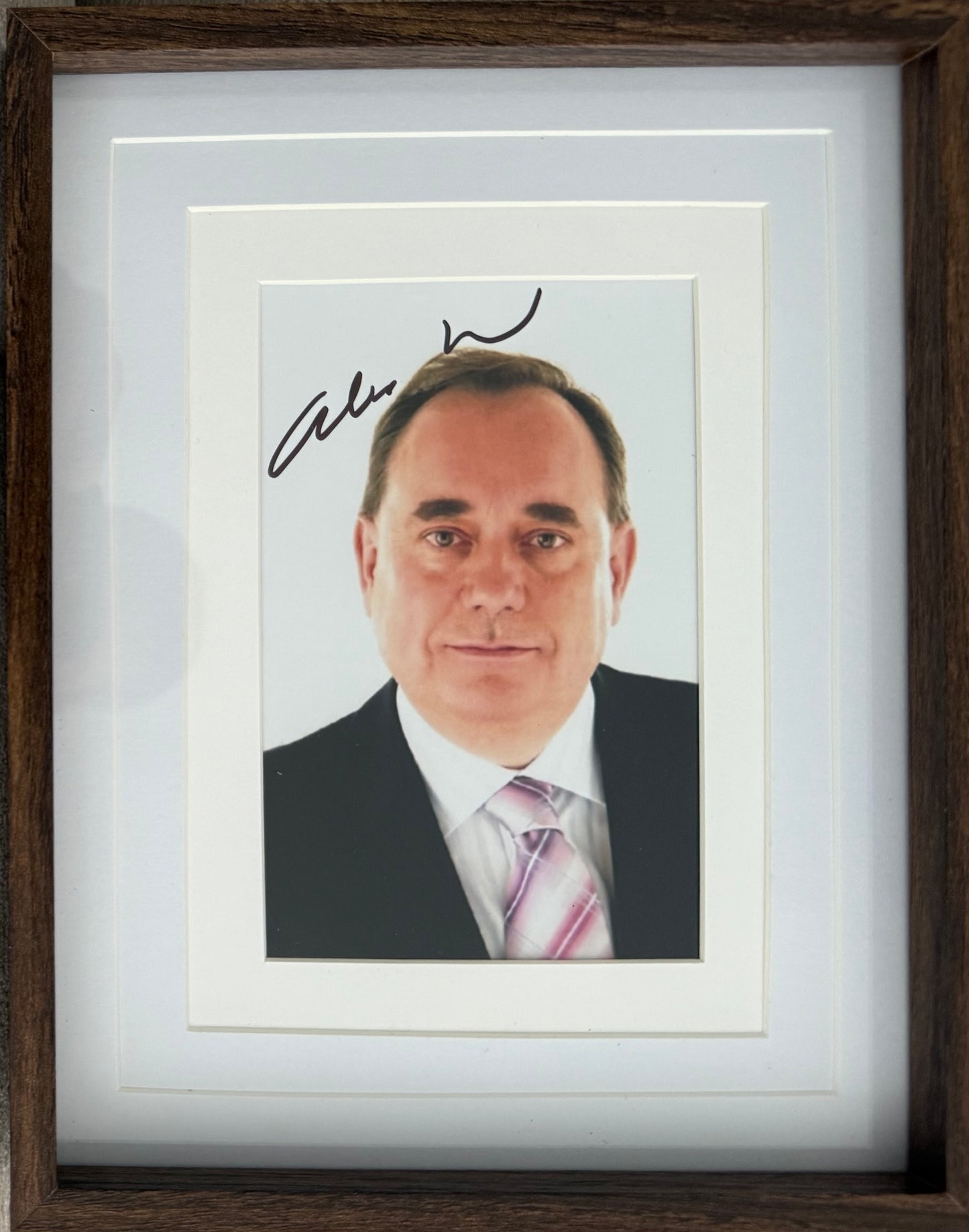 Alex Salmond, Former Scottish First Minister Hand Signed Photo With COA