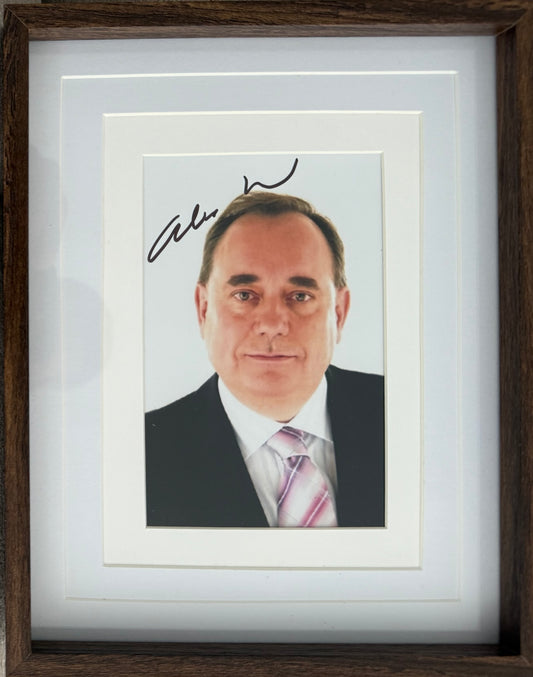 Alex Salmond, Former Scottish First Minister Hand Signed Photo With COA