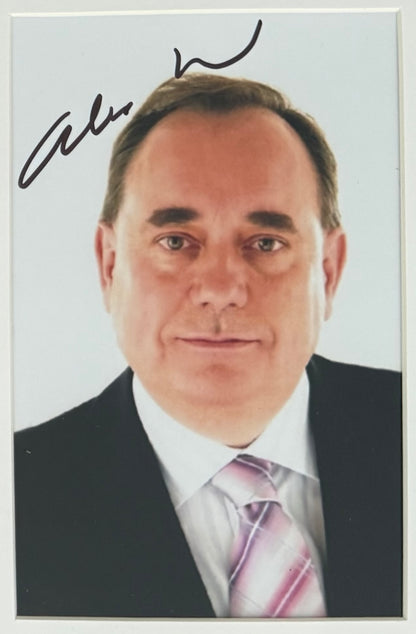 Alex Salmond, Former Scottish First Minister Hand Signed Photo With COA