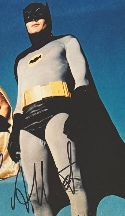 Adam West, Burt Ward, Guaranteed Hand Signed Mounted 'Batman' Presentation & COA
