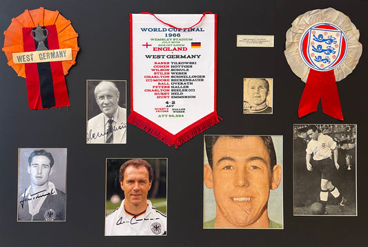 MULTI SIGNED 1966 WORLD CUP FINAL PRESENTATION WITH COA