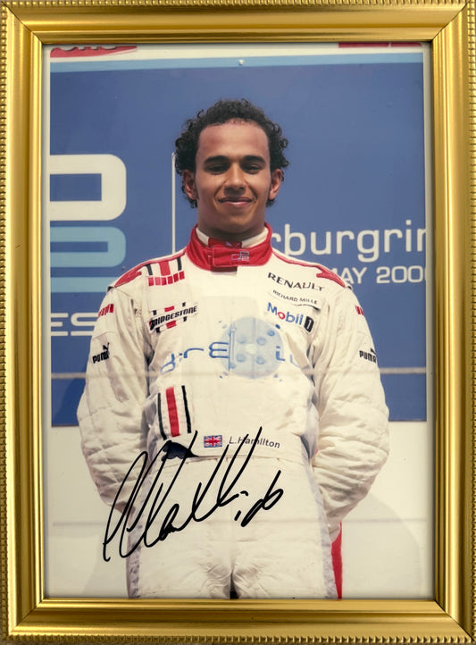Lewis Hamilton, F1 Mercedes McLaren Legend, Hand Signed Photo & COA