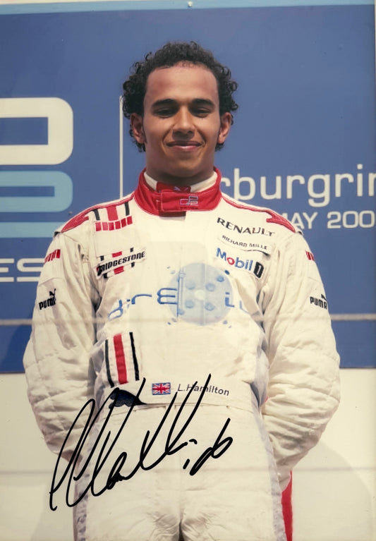 Lewis Hamilton, F1 Mercedes McLaren Legend, Hand Signed Photo & COA