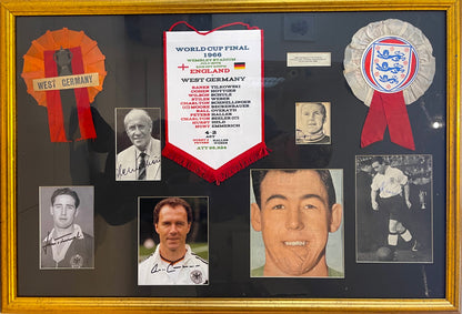 MULTI SIGNED 1966 WORLD CUP FINAL PRESENTATION WITH COA