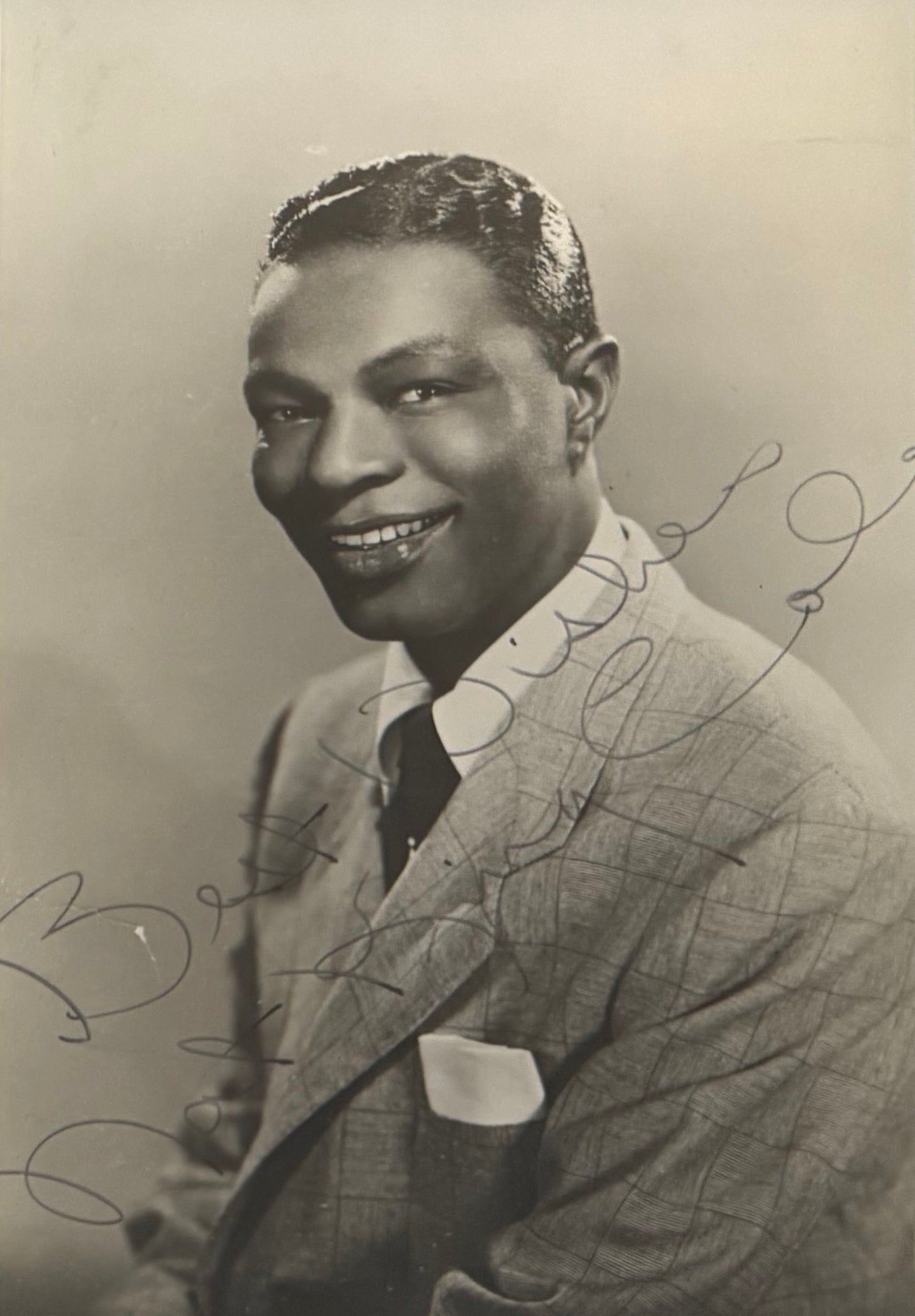 Nat King Cole, Singer, Actor, Hand Signed Framed 20cm x 15cm Original Photo & COA