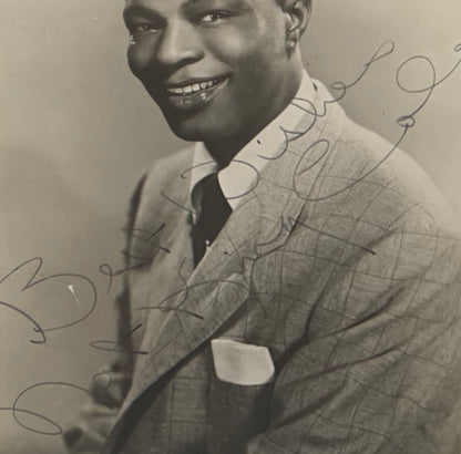 Nat King Cole, Singer, Actor, Hand Signed Framed 20cm x 15cm Original Photo & COA