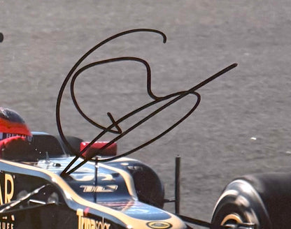 Romain Grosjean Formula 1, Hand Signed Lotus Photo With AFTAL COA