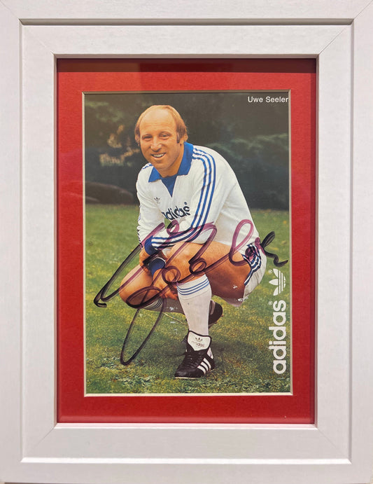 UWE SEELER HAND SIGNED PHOTO WITH AFTAL COA