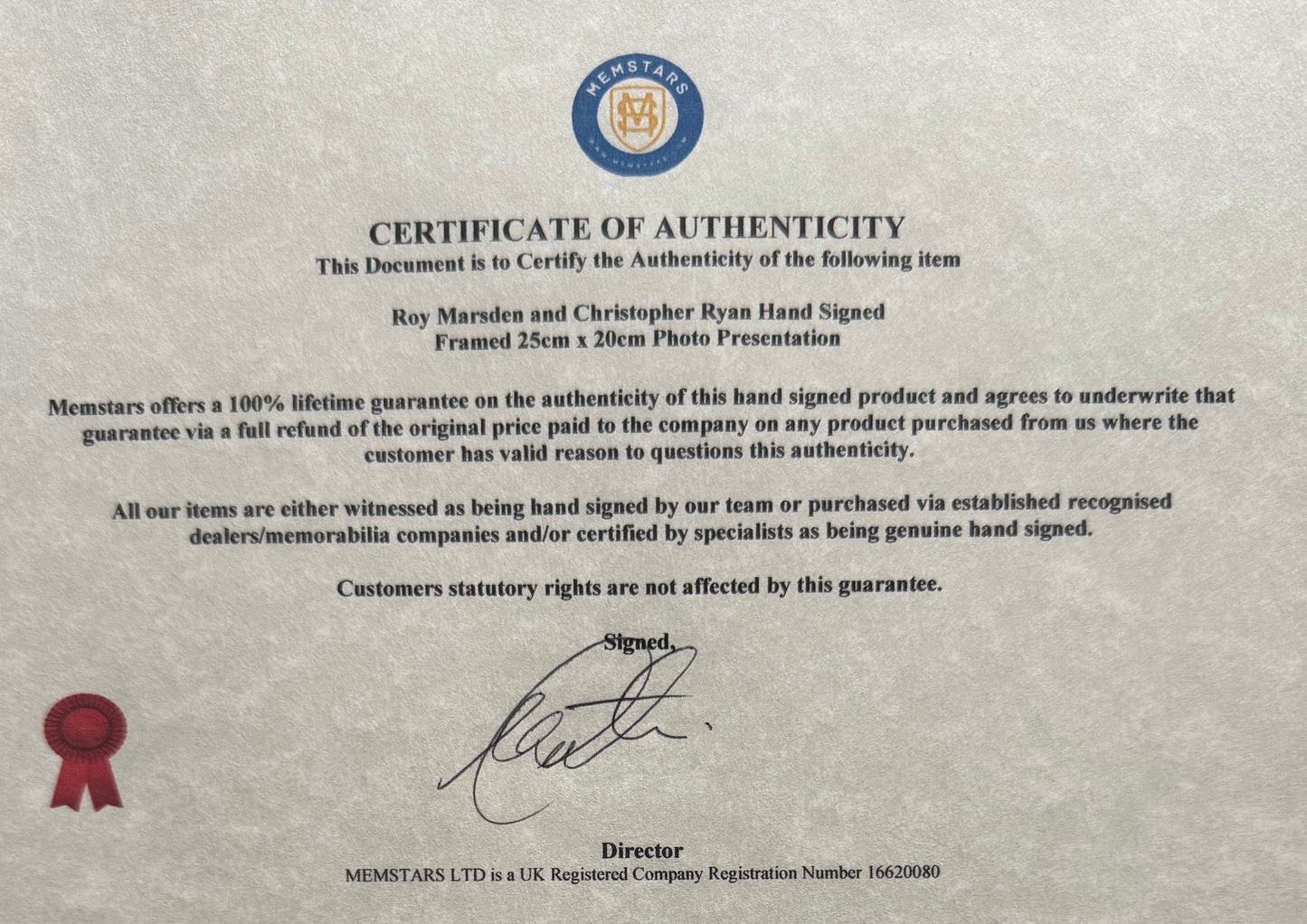 The Driscoll Brothers, Only Fools And Horses, Hand Signed Framed Publicity Photo & COA