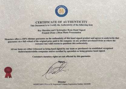 The Driscoll Brothers, Only Fools And Horses, Hand Signed Framed Publicity Photo & COA