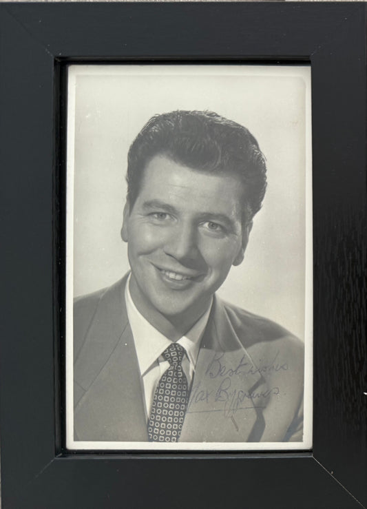 Max Bygraves, Hand Signed Framed Mounted Original Publicity Photo & COA