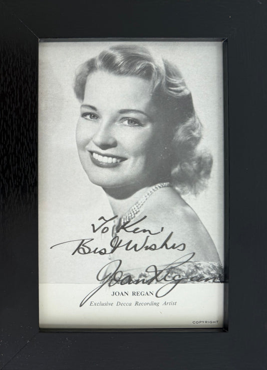 Joan Regan, Guaranteed Hand Signed Original Framed 15cmX10cm Photo, With COA