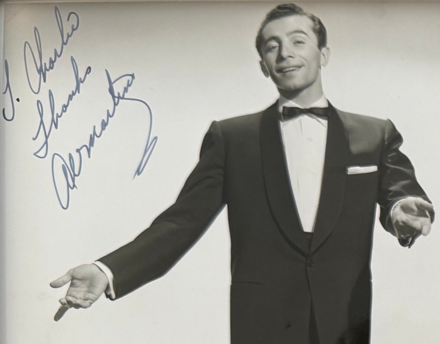 Al Martino Hand Signed Framed 25cm x 20cm Photo Presentation & COA