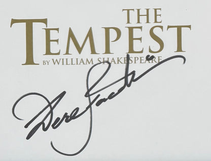 Sir Derek Jacobi, Hand Signed 'The Tempest' Theatre Programme With COA