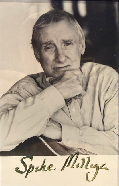 Spike Milligan Hand Signed Publicity Photo & COA