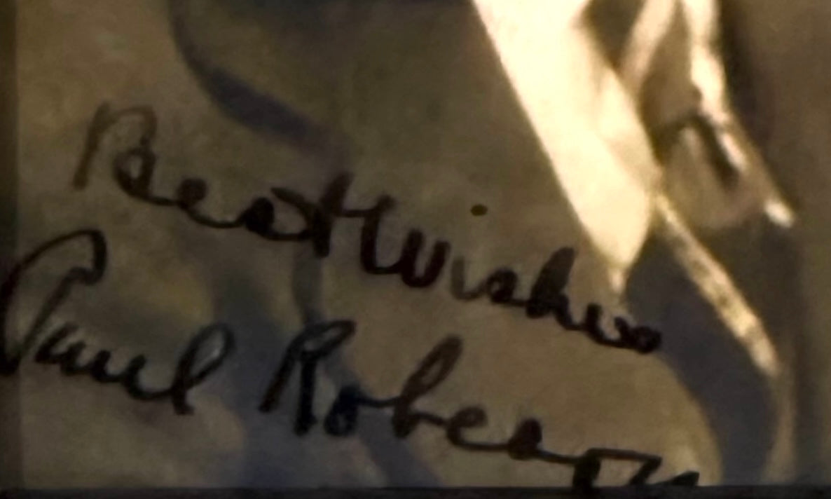 Paul Robeson Hand Signed Framed 15cm x 10cm Photo Presentation & COA