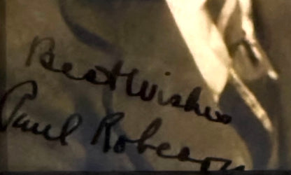 Paul Robeson Hand Signed Framed 15cm x 10cm Photo Presentation & COA
