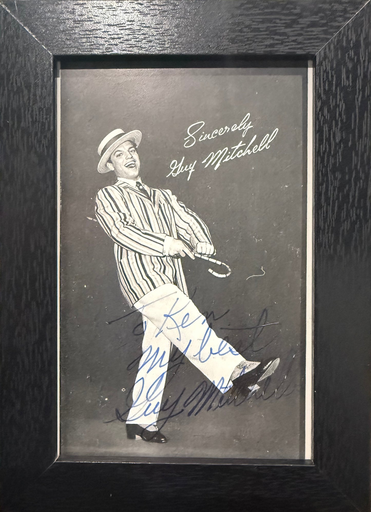 Guy Mitchell, Hand Signed Framed 15cm x 10cm Photo Presentation & COA