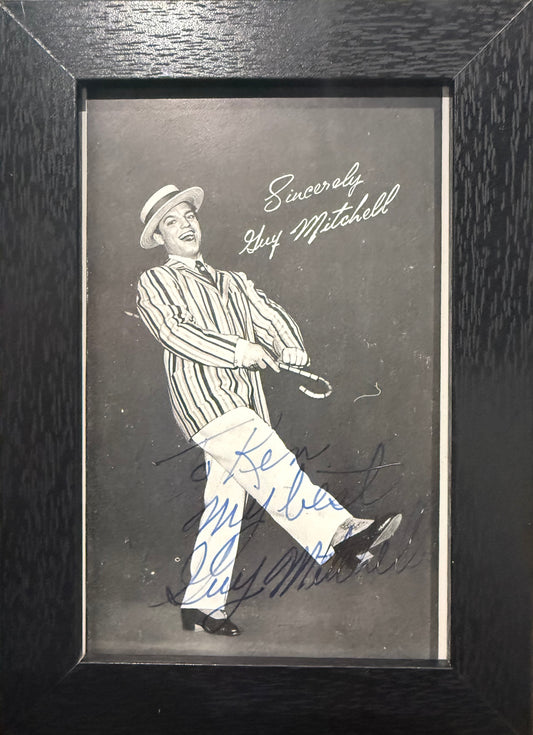 Guy Mitchell, Hand Signed Framed 15cm x 10cm Photo Presentation & COA