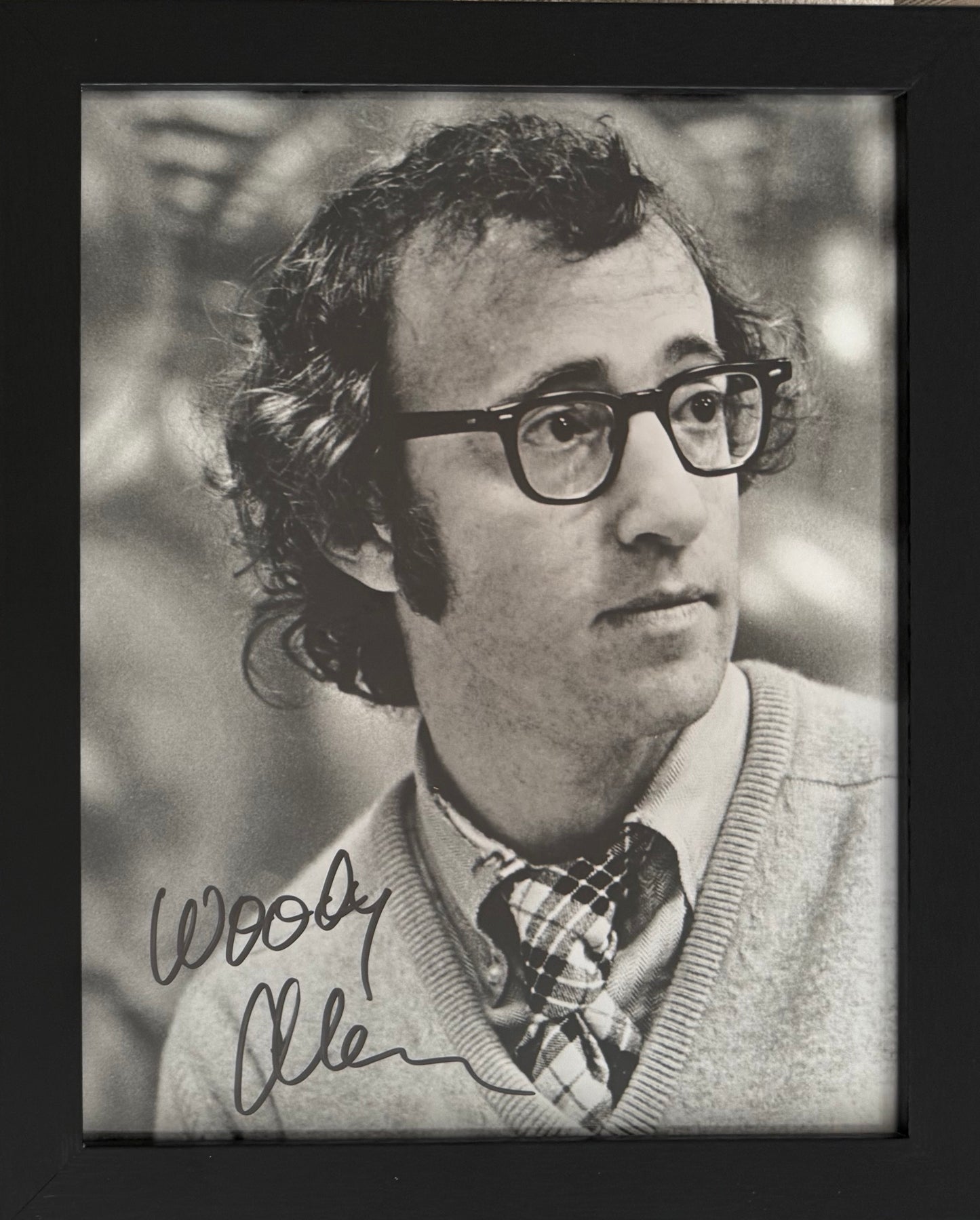 Woody Allen Hand Signed Framed 25cm x 20cm Photo Presentation & COA